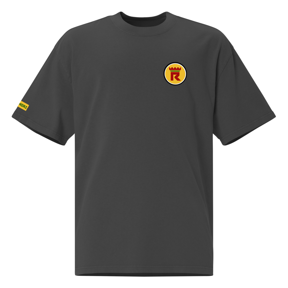 Camiseta oversize con efecto desgastado