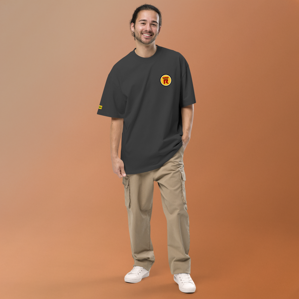 Camiseta oversize con efecto desgastado